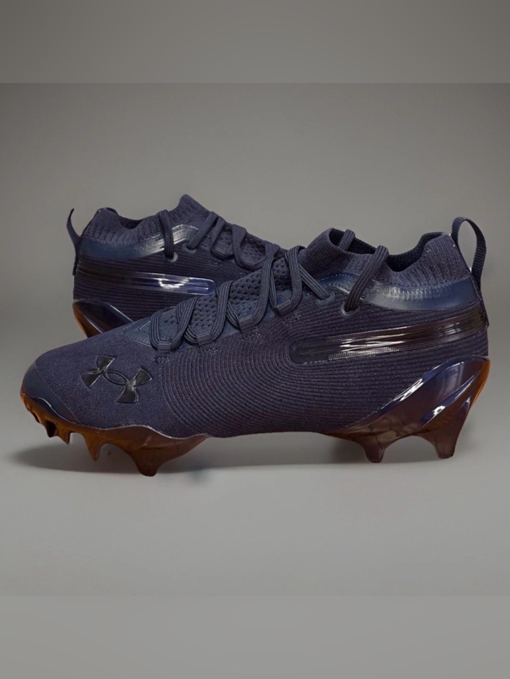 Under Armour Spotlight Suede MC Football Cleats Navy Blue 6000074-410 Sz 8.5 NEW